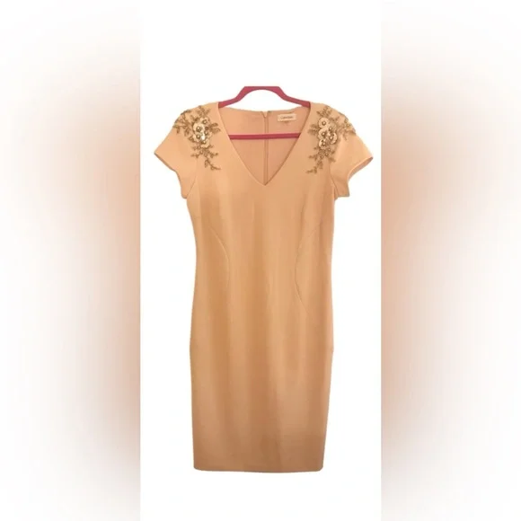 Calvin Klein Light Pink Midi Dress - Picture 1 of 3